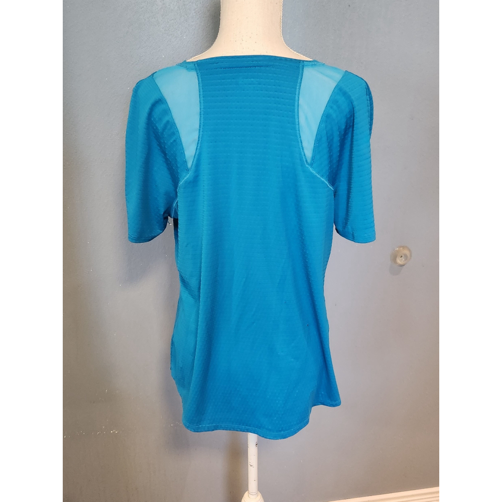 Avia textured mesh details high-low hem scoopneck lightweight tunic top - Picture 5 of 8
